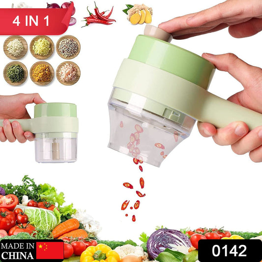 Electric Vegetable Cutter â 4-in-1 Handheld Slicer | Indo Glow