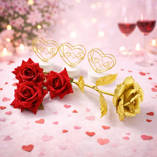 Romantic Heart Love Tabale Decor.