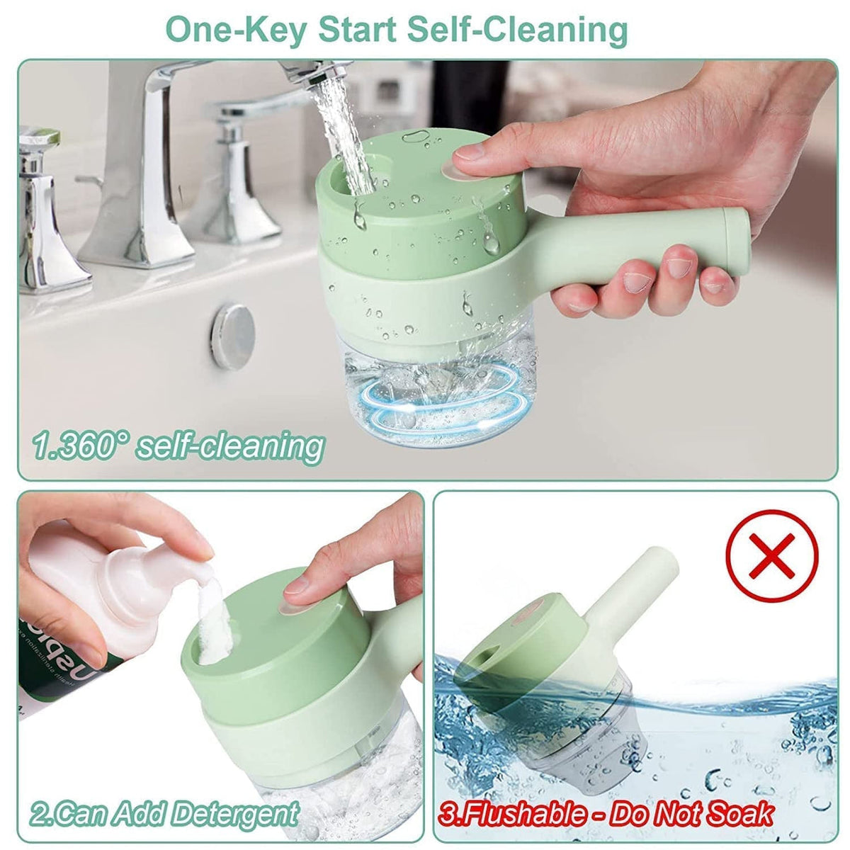 Electric Vegetable Cutter – 4-in-1 Handheld Slicer | Indo Glow
