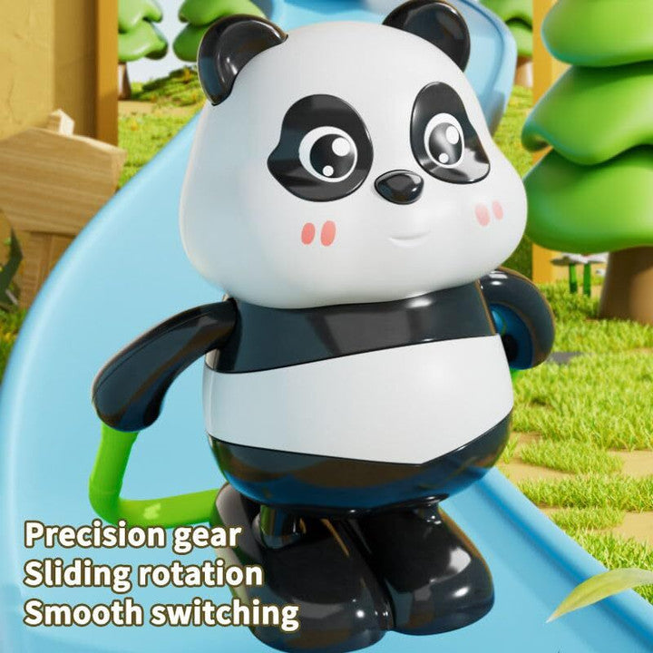 SIMPLYFIYHOME Cute Panda Toy Set with Skateboard, Jump Rope & Spinning Ring (Multicolor)