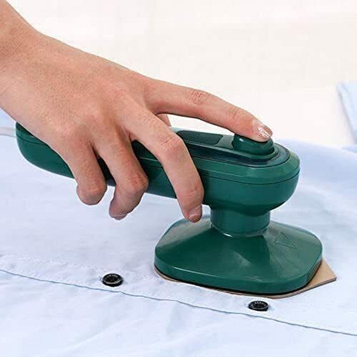 Mini Steamer & Iron: 2-in-1 Portable Machine.