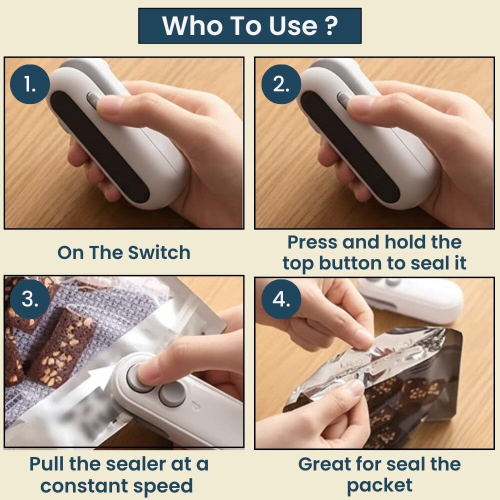 Portable Sealing Machine for Food Freshness